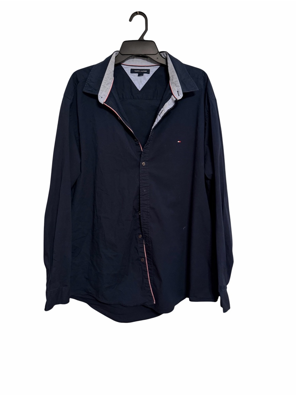 Tommy Hilfiger Dark Navy Long-Sleeve Button Shirt